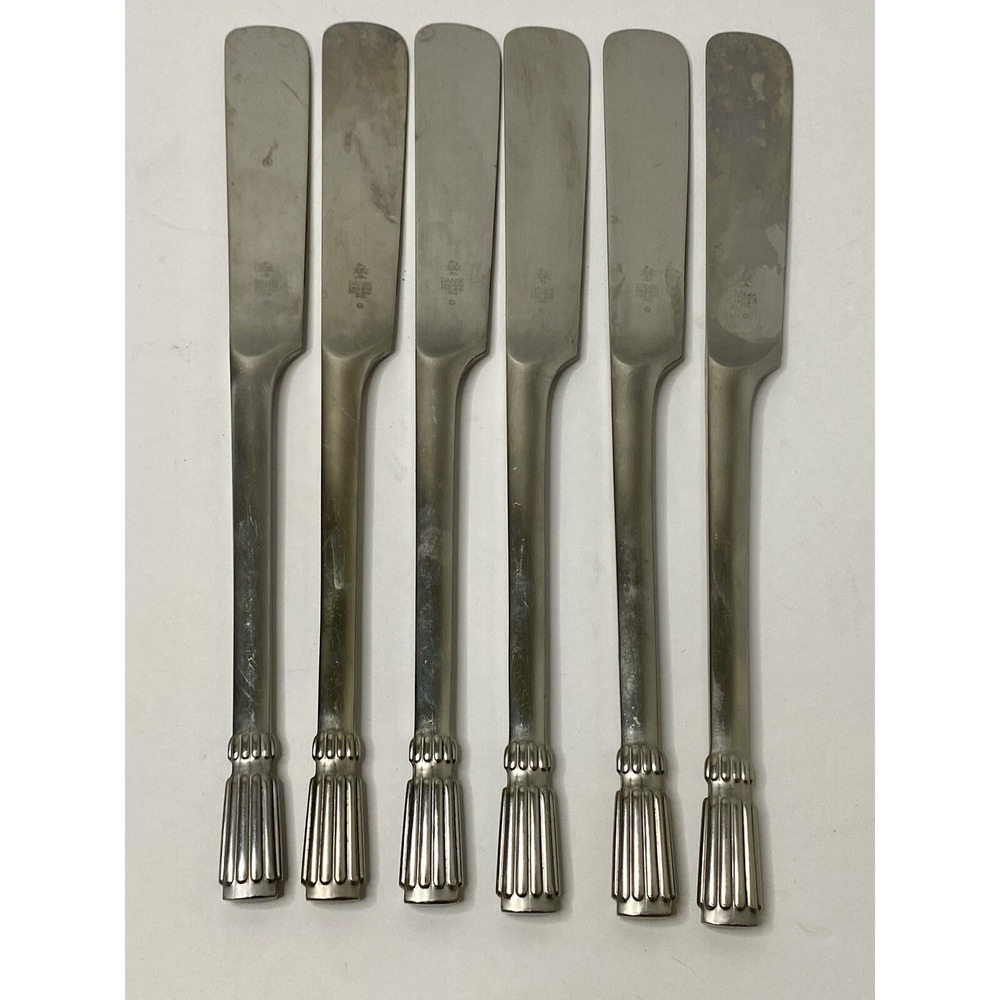 Dansk Designs Stainless Thor Pattern Finland Set 6 Dinner Knives 8 3/4" #2